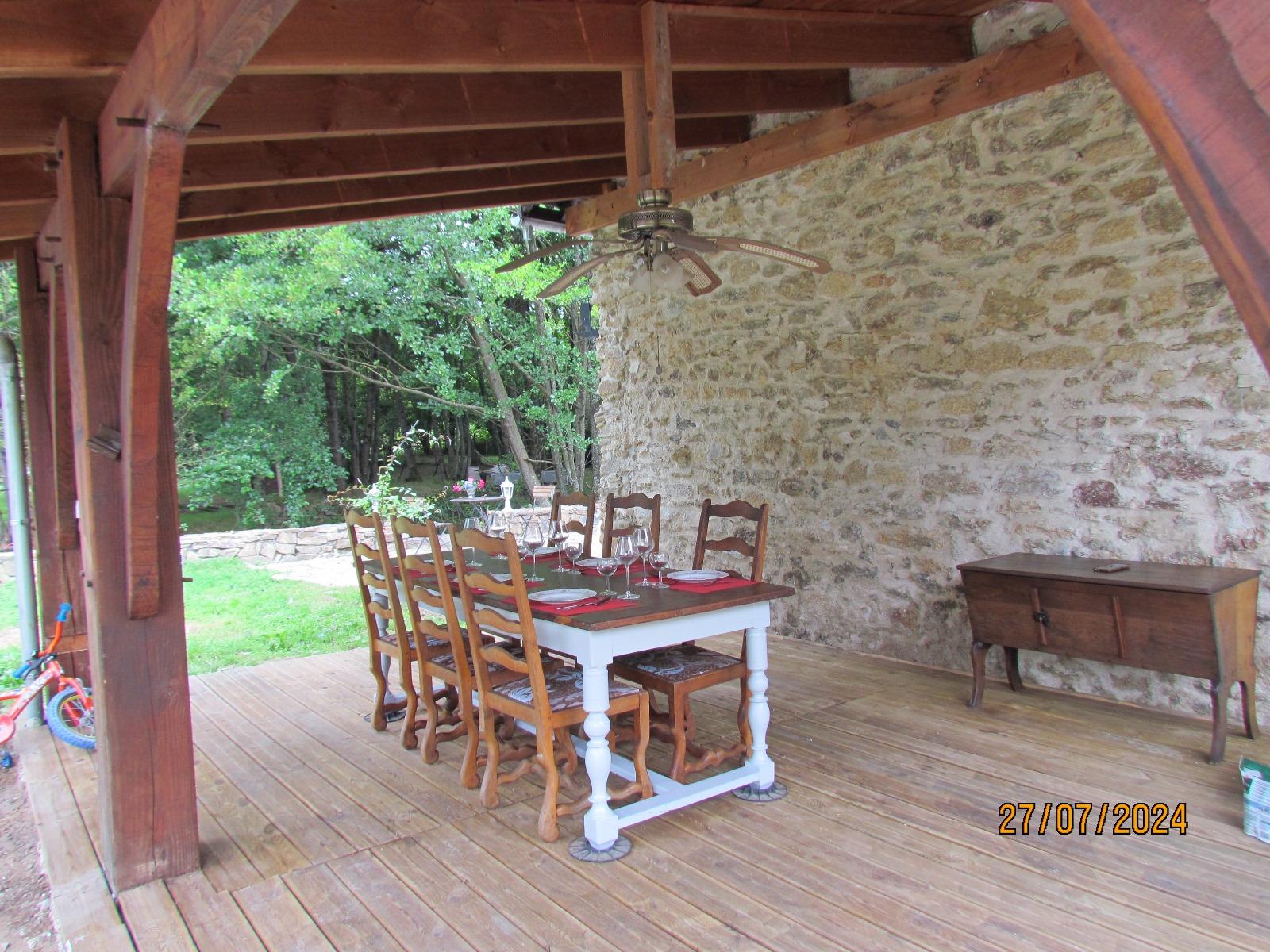 Terrasse à l'ombre